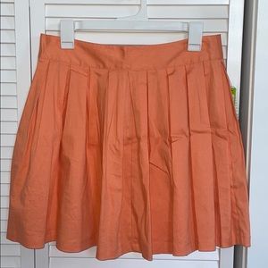 Alice + Olivia Peach Pleated Skirt